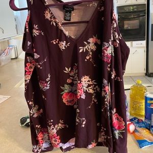 Peek a boo shoulder top